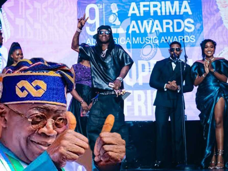 Tinubu Ya Yi Murna Da Burna Boy, Rema, Shallipopi, Phyno, Da Sauransu Domin Taimakawa Al’umma AFRIMA