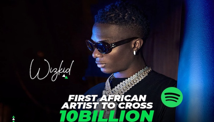 Wizkid Ya Zama Mawakin Afirka Na Farko Da Ya Zarce Ruwa Biliyan 10 A Spotify
