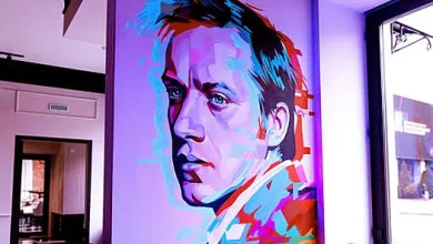 Retrato en la pared: apareció un fresco de Sergei Artsibashev en Pokrovka.Teatro