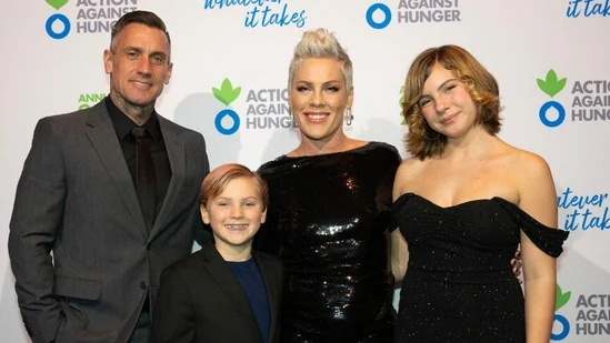Pink and her family attend Action Against Hunger’s 2025 gala in New York.(Instagram/actionagainsthunger) Pink and her family attend Action Against Hunger’s 2025 gala in New York.(Instagram/actionagainsthunger)