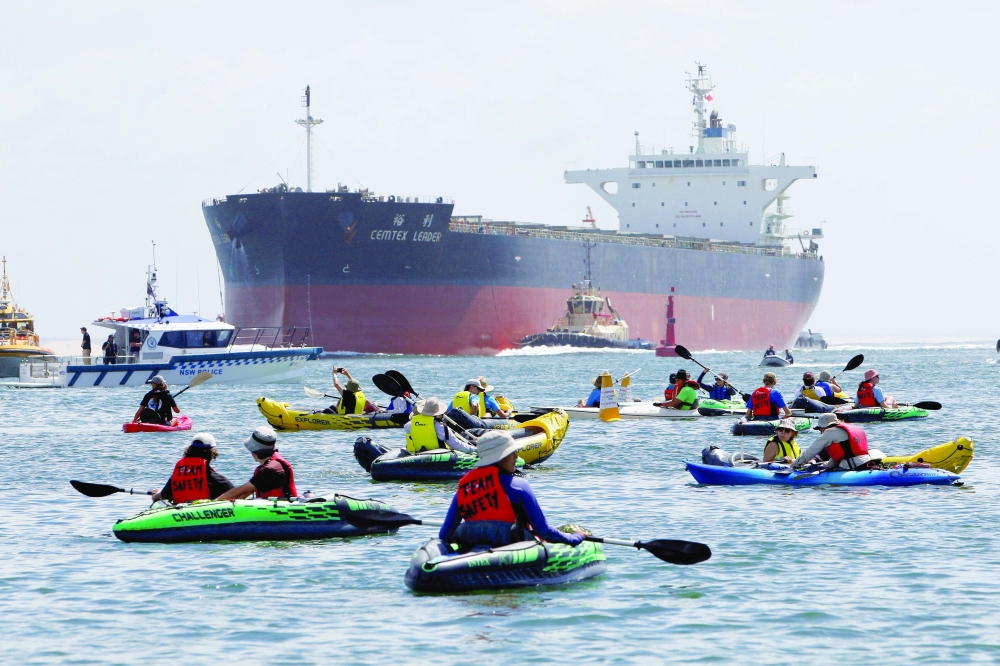 Australia arrests dozens in coal port protest