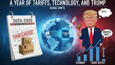 A year of tariffs, technology, and Trump