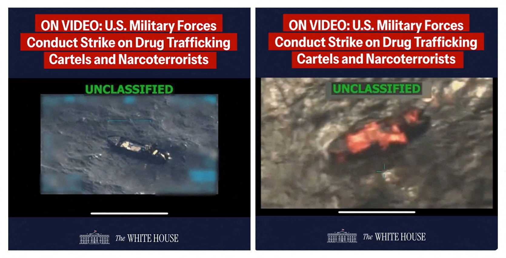Pentagon faces legal questions after video shows second strike on shipwrecked drug-suspects