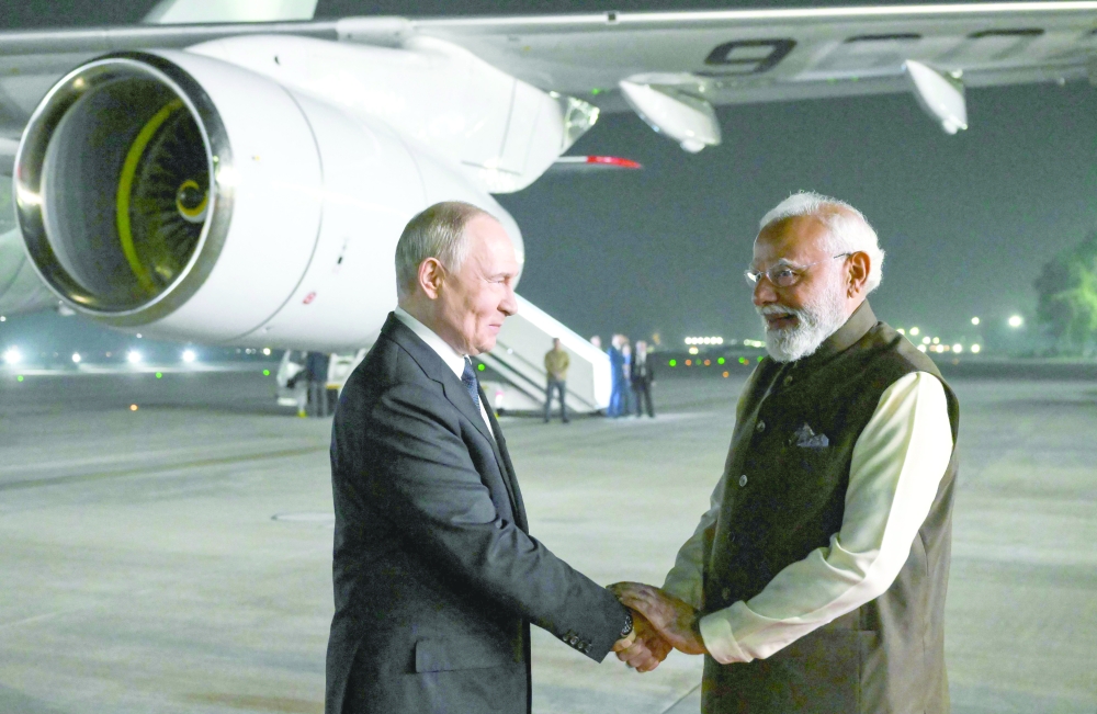 Putin in India for defence, trade talks