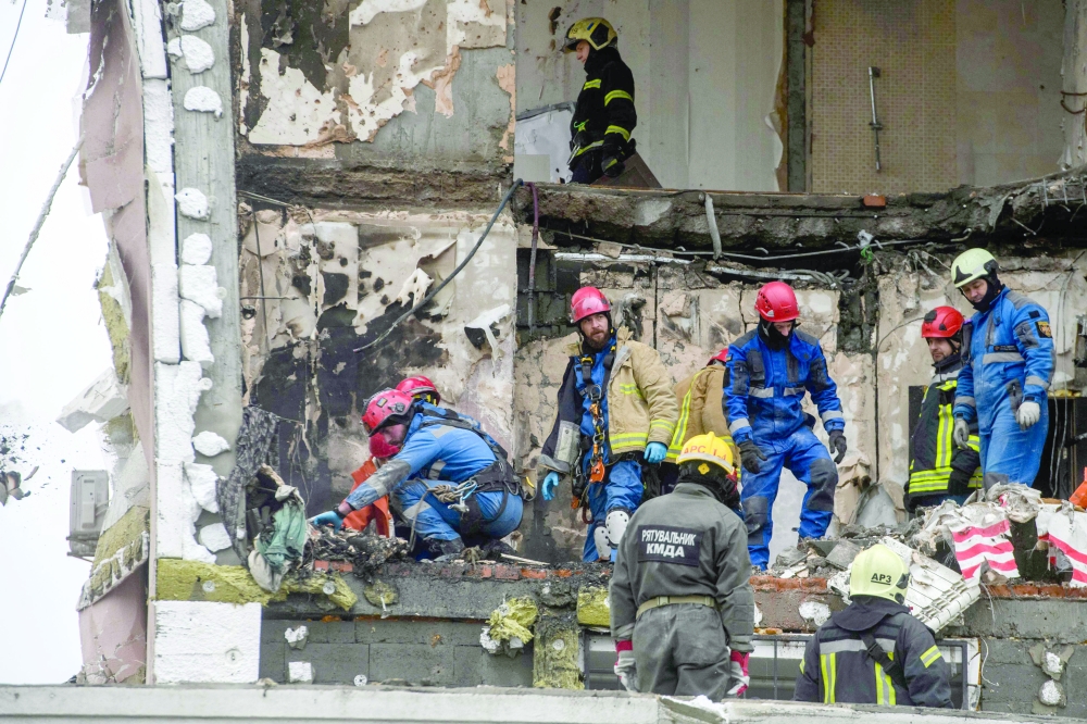 Russian drones and missiles pound Ukraine