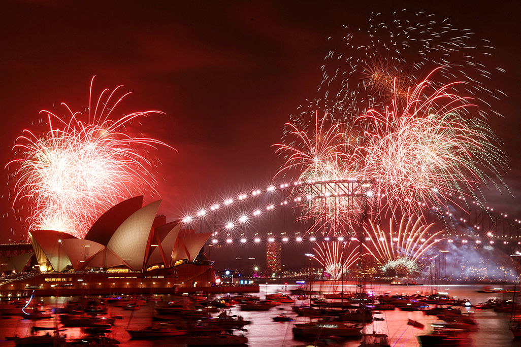 Sydney brings in New Year with nod to victims of Bondi attack
