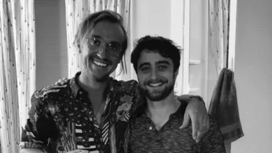 Harry Potter reunion: Daniel Radcliffe and Tom Felton pose for first public photo since 2011 amid Broadway excitement Harry Potter reunion: Daniel Radcliffe and Tom Felton pose for first public photo since 2011 amid Broadway excitement
