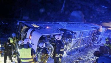 National handball team’s bus topples in Estonia National handball team’s bus topples in Estonia
