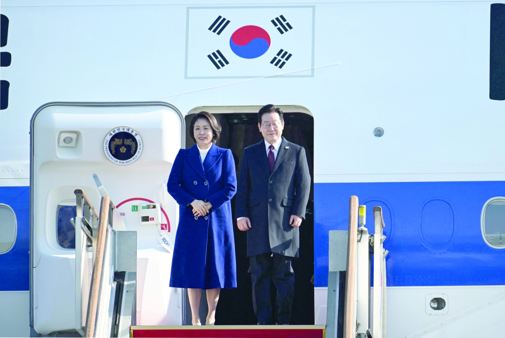 South Korea’s president lands in China