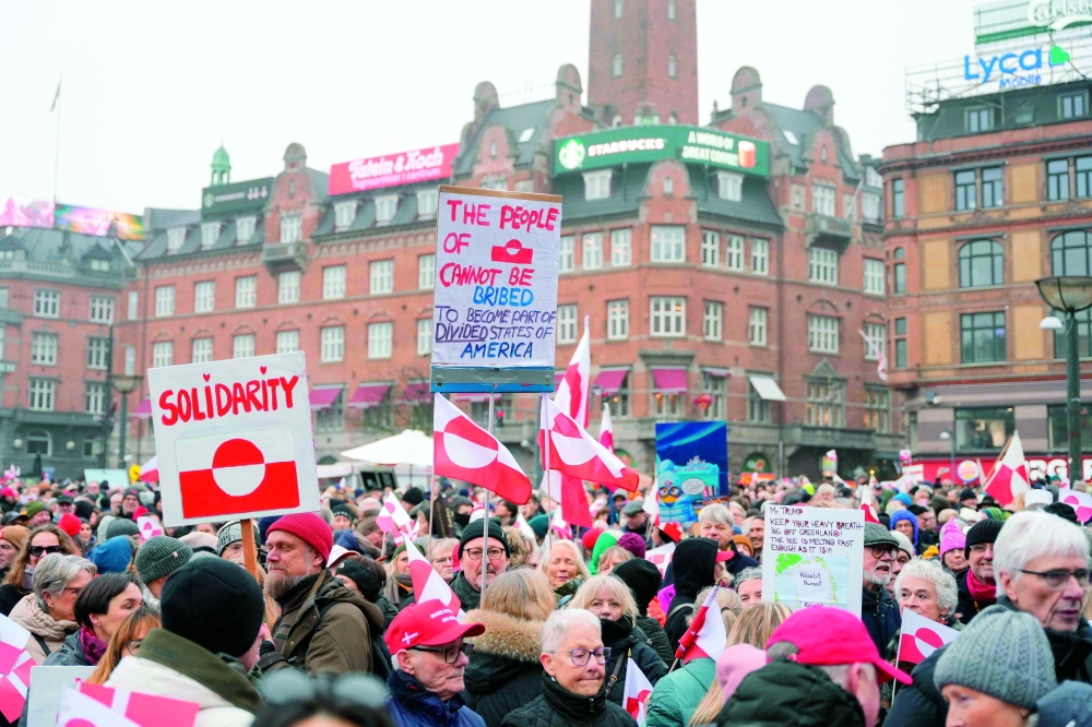 Thousands join anti-Trump ‘Hands off Greenland’