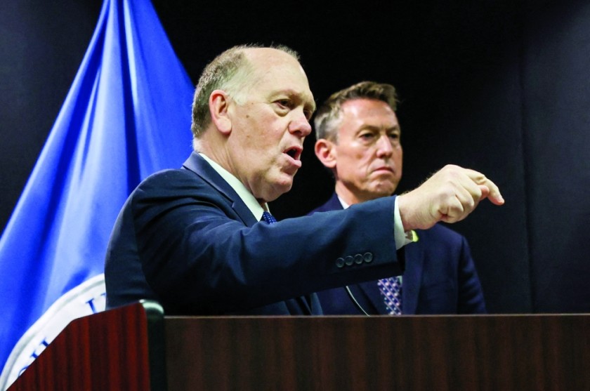 White House border czar Tom Homan speaks during a press conference in Minneapolis. - Reuters 