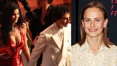 Kylie Jenner with Timothée Chalamet; Pauline Chalamet Kylie Jenner with Timothée Chalamet; Pauline Chalamet