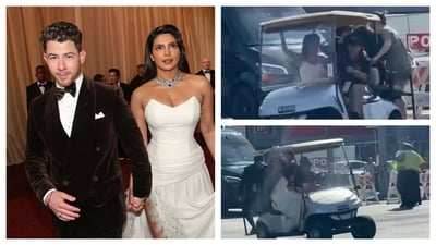 Priyanka Chopra and Nick Jonas experienced a tense moment before their outing on the Oscars red carpet. Priyanka Chopra and Nick Jonas experienced a tense moment before their outing on the Oscars red carpet.