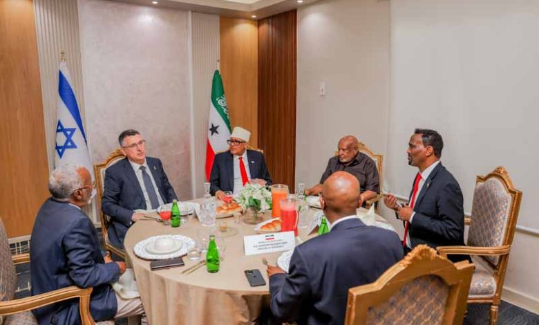 Somaliya Oo Cambaaraysay Socdaalkii Wasiirka Israel Ku Yimid Somaliland