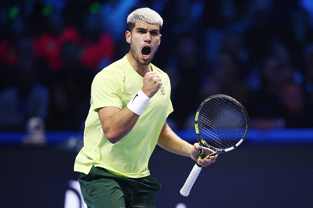 Alcaraz clinches year-end top spot with ATP Finals win over Musetti