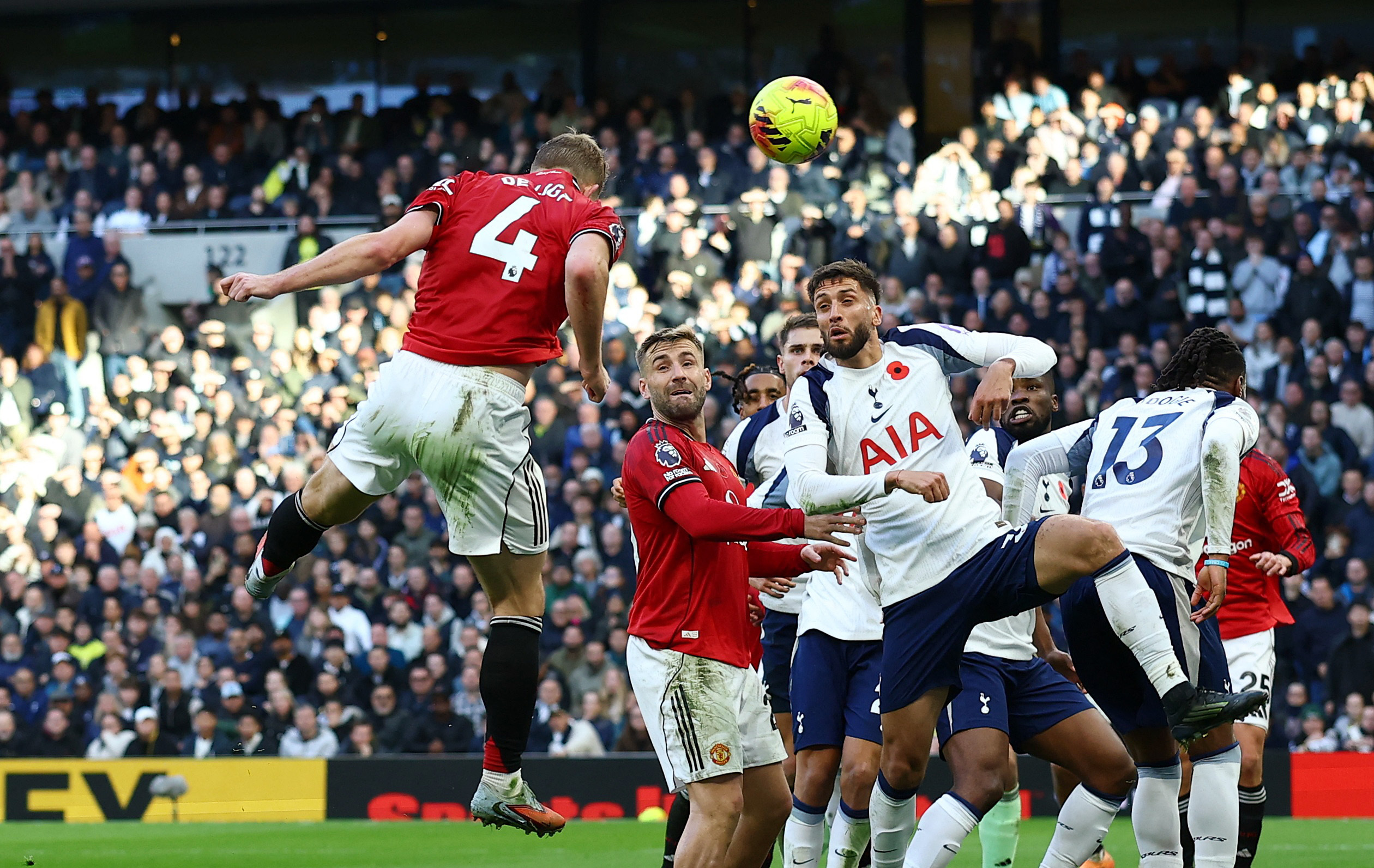 De Ligt’s last-gasp equaliser earns Man United 2-2 draw at Spurs