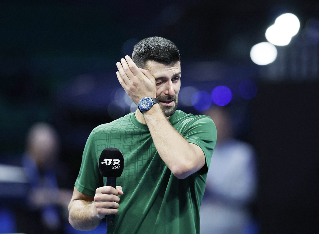 Djokovic in tears after tribute to late coach Pilic in Athens