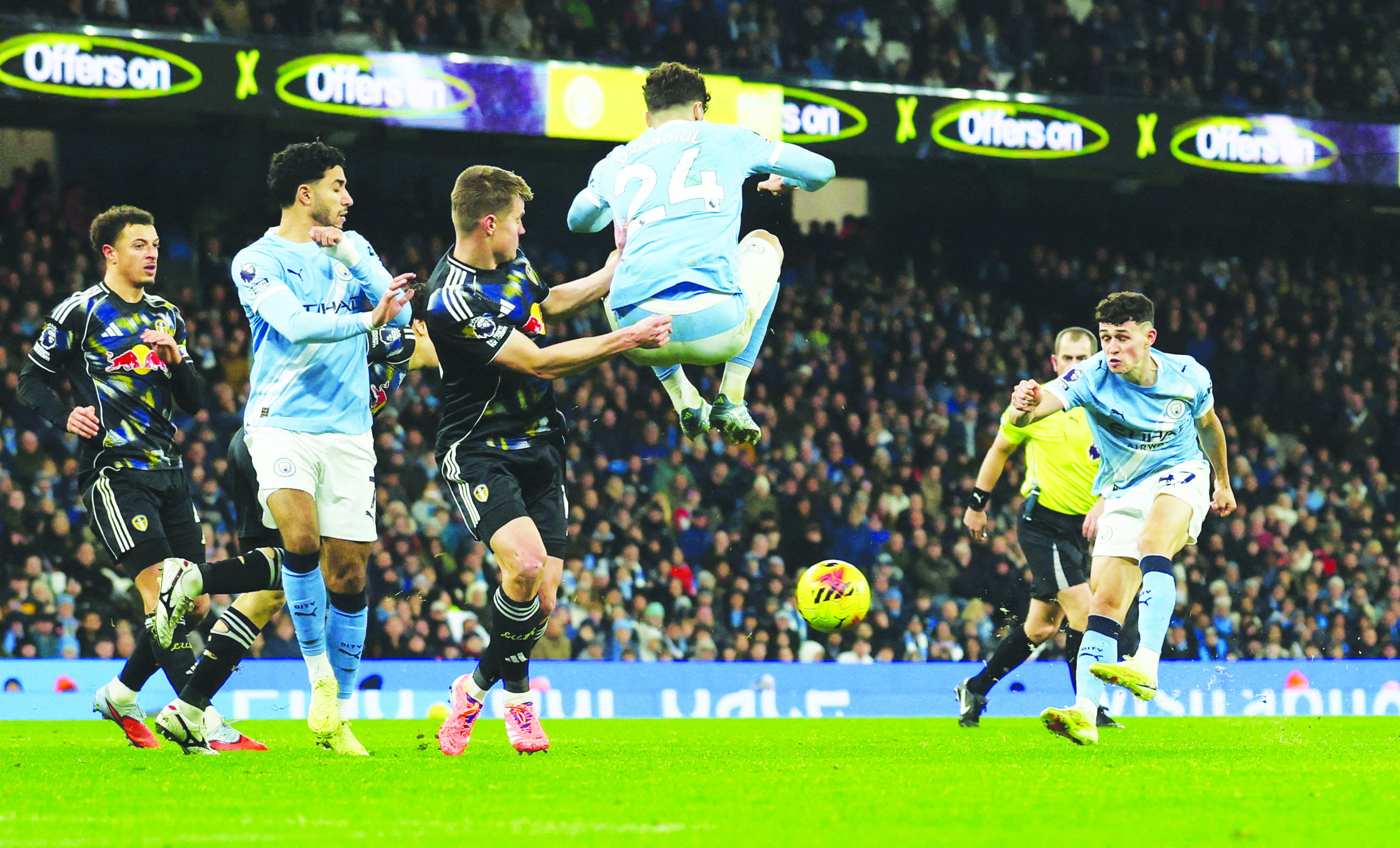Foden’s double secures Manchester City’s thrilling win over Leeds Foden’s double secures Manchester City’s thrilling win over Leeds