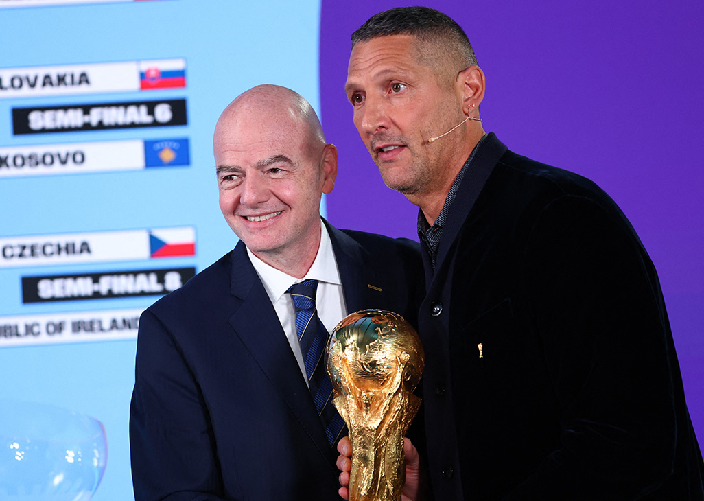 Italy face Northern Ireland in European playoffs, Sweden meet Ukraine