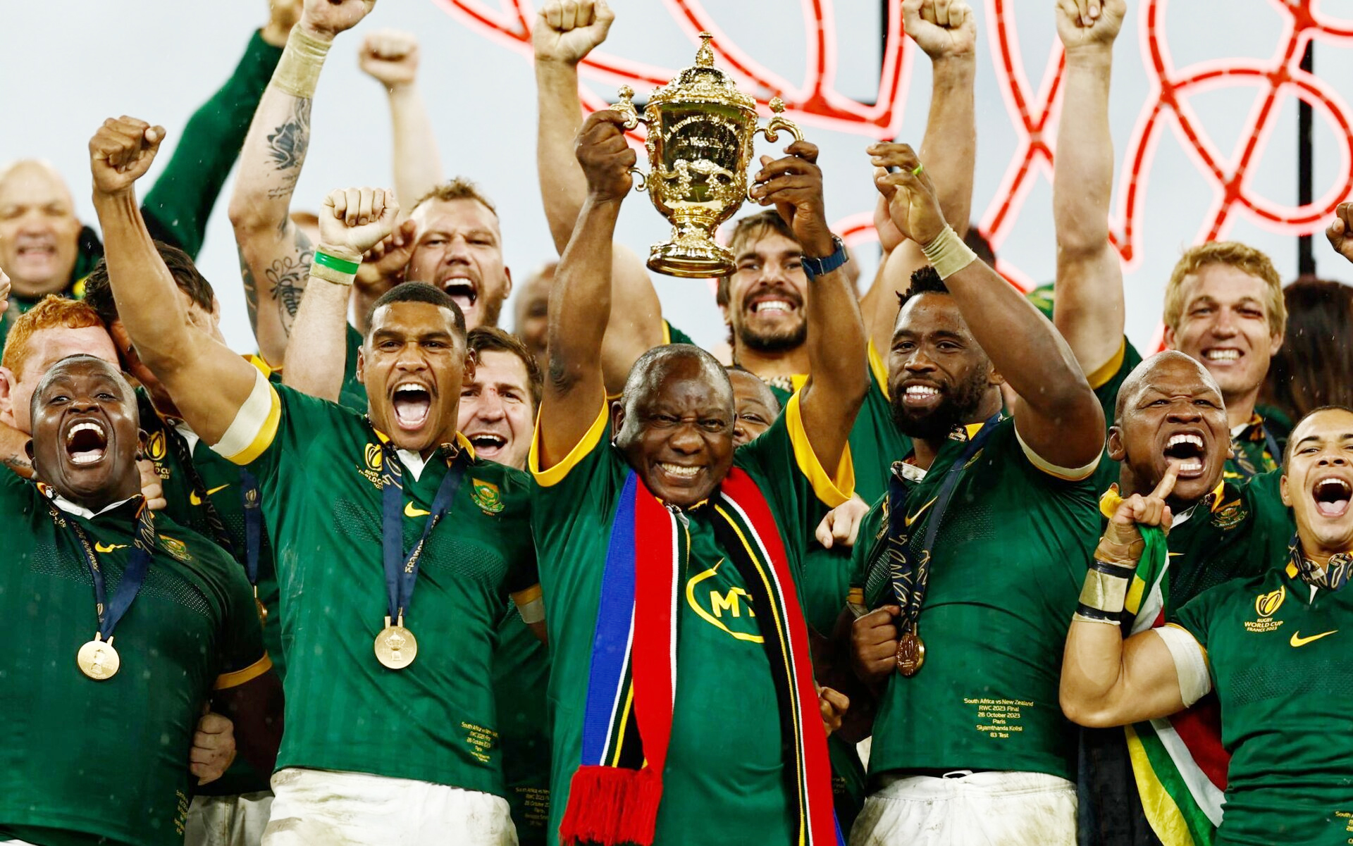 Champions S.Africa pooled with Italy, Georgia and Romania in 2027 World Cup draw