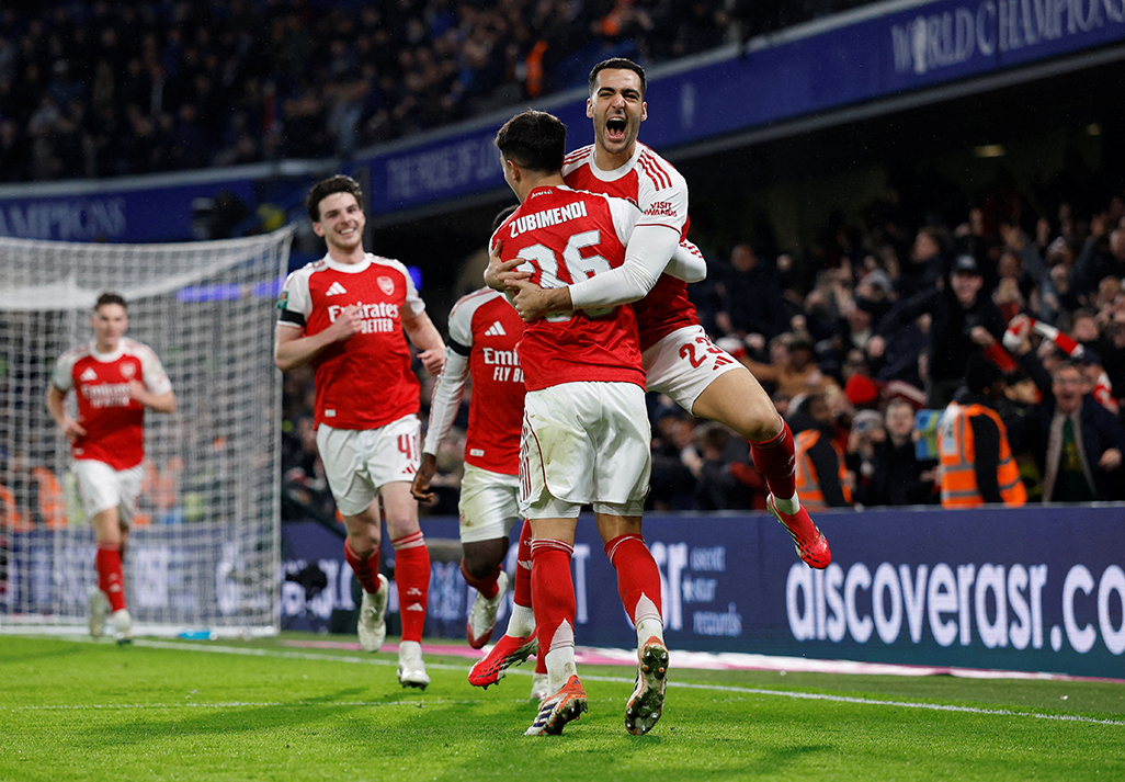 Advantage Arsenal in League Cup semi-final after win at Chelsea