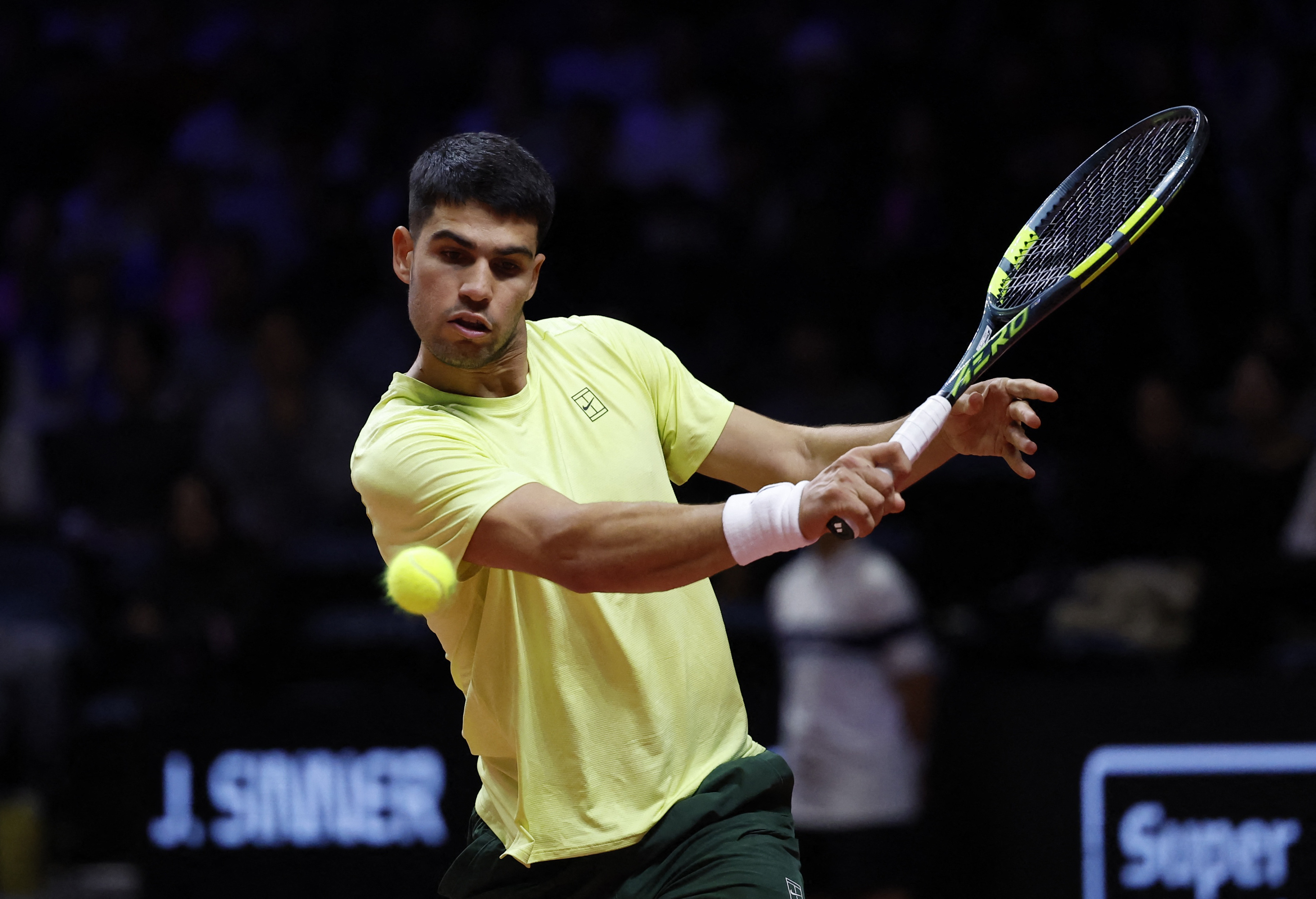 Alcaraz beats Sinner in South Korea exhibition match Alcaraz beats Sinner in South Korea exhibition match