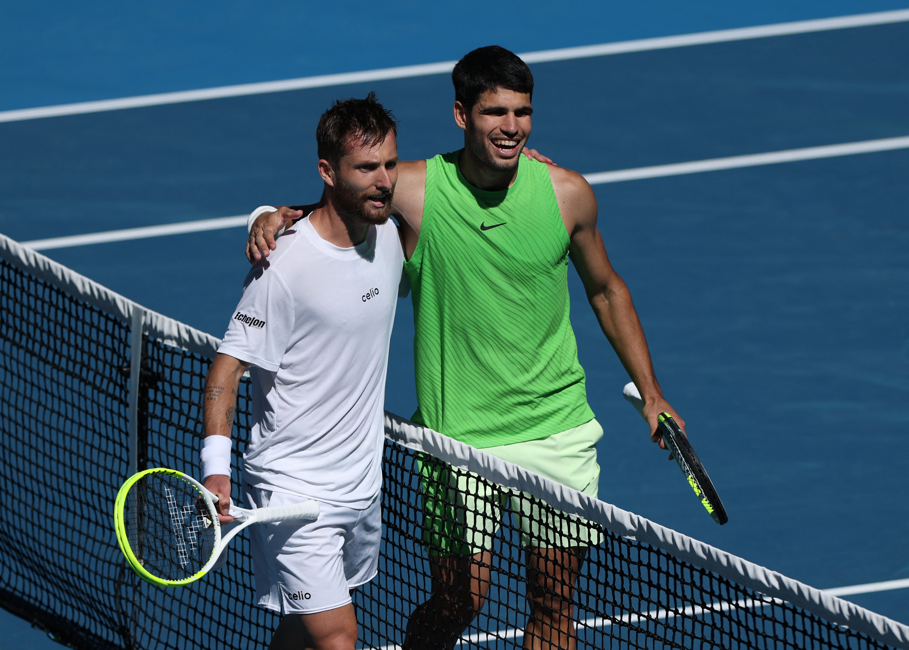 Alcaraz turns showman in Moutet mauling at Australian Open 