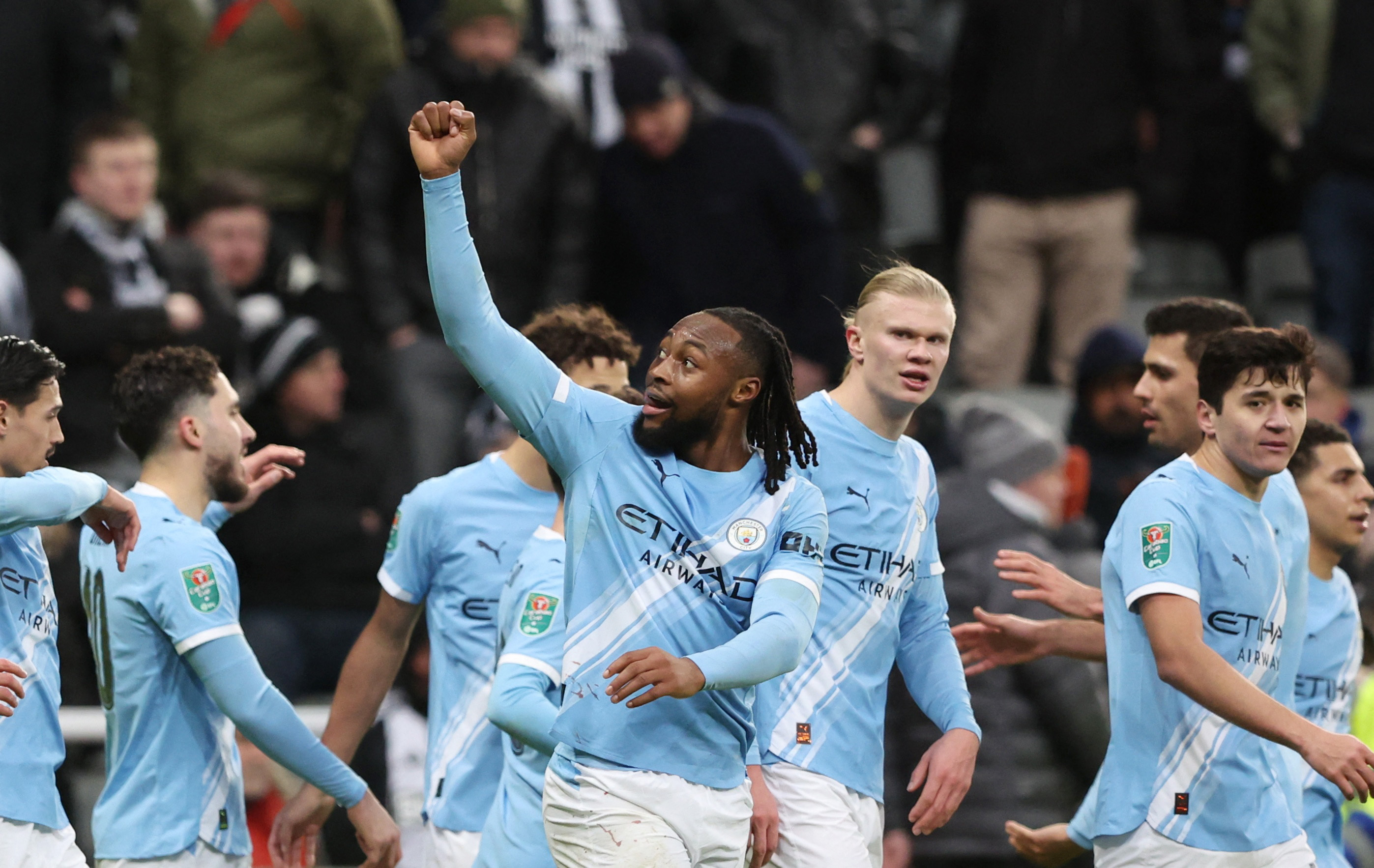 Semenyo on target again as Man City take control of League Cup semi against Newcastle