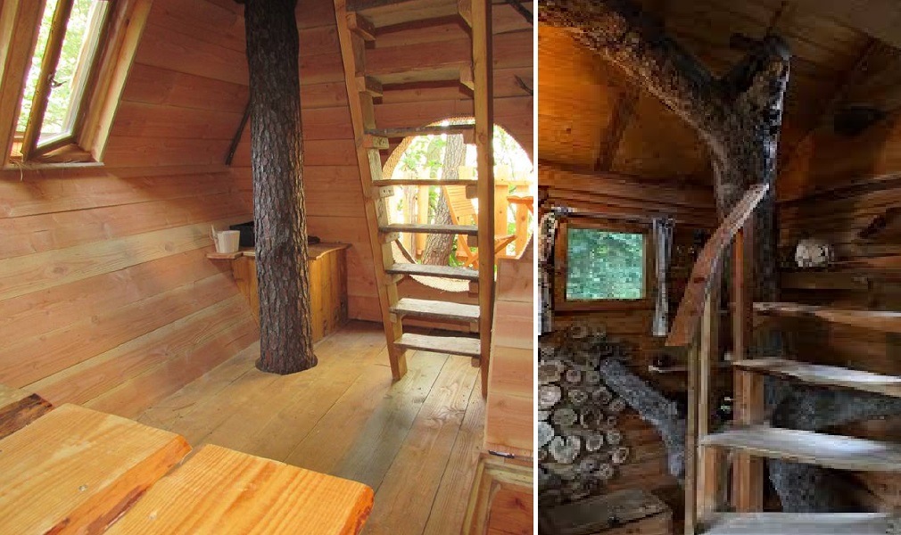 Colorful interior of a tree house (Cedar Creek).