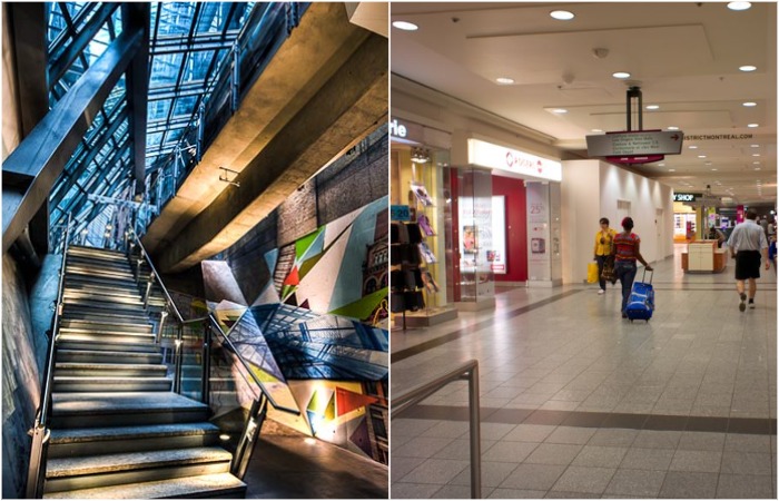It looks more like a typical shopping mall, but it's all underground.