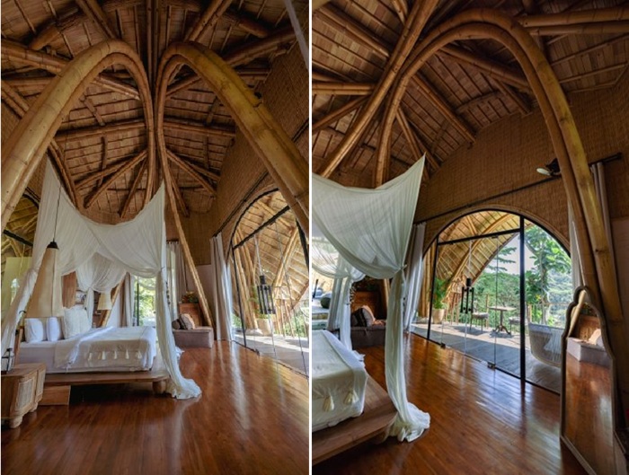 Amazing bamboo construction craftsmanship (Belalu Dome Villa). Amazing bamboo construction craftsmanship (Belalu Dome Villa).