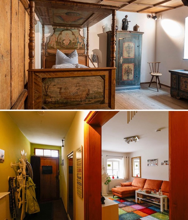 Historical and modern interior. Historical and modern interior.