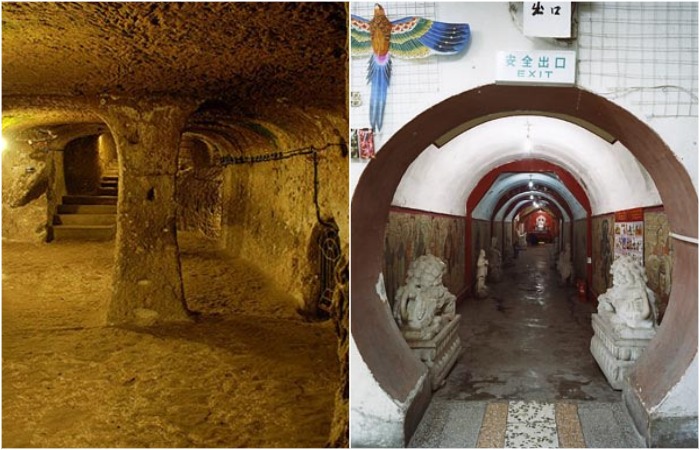 Cave cities, bunkers and other underground spaces where people lived and worked Cave cities, bunkers and other underground spaces where people lived and worked